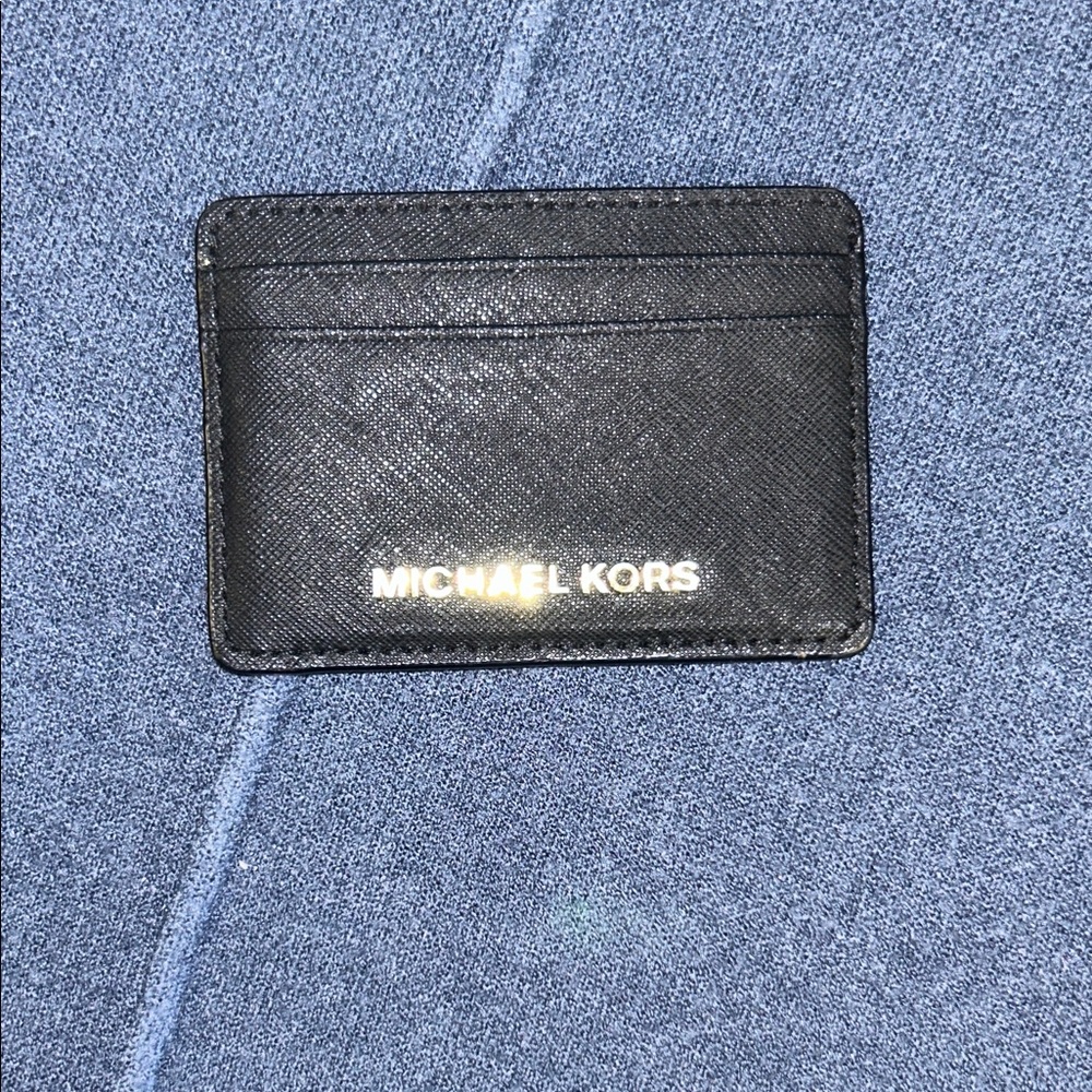 Michael Kors Black Leather Card Holder
